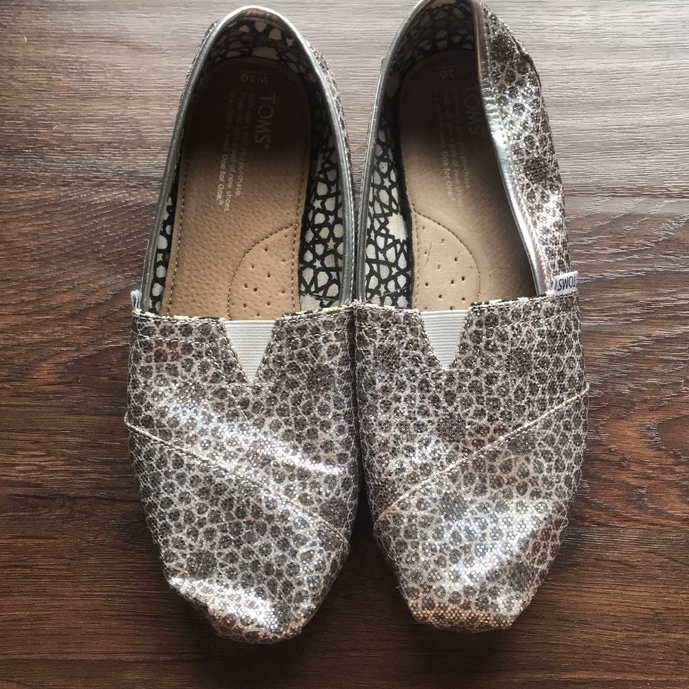 Sliver glitter Toms